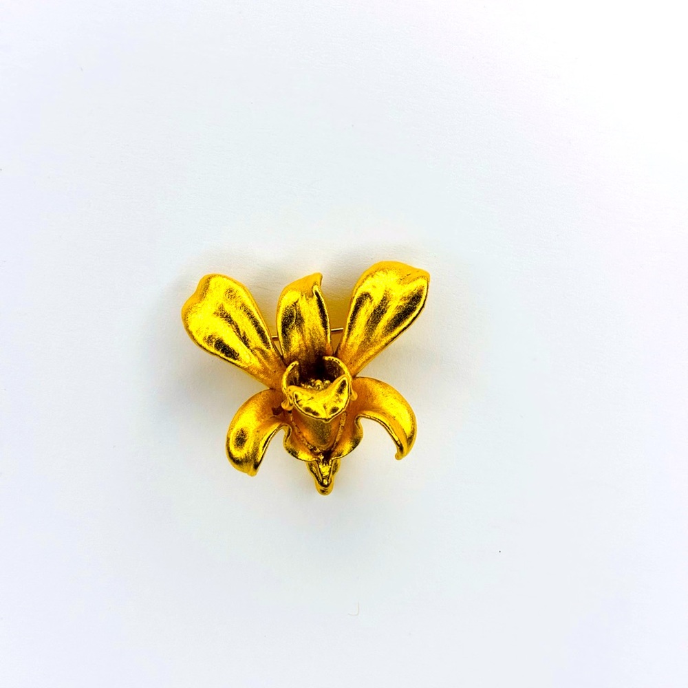 RISIS DENDROBIUM LI MIN ENG ORCHID BROOCH